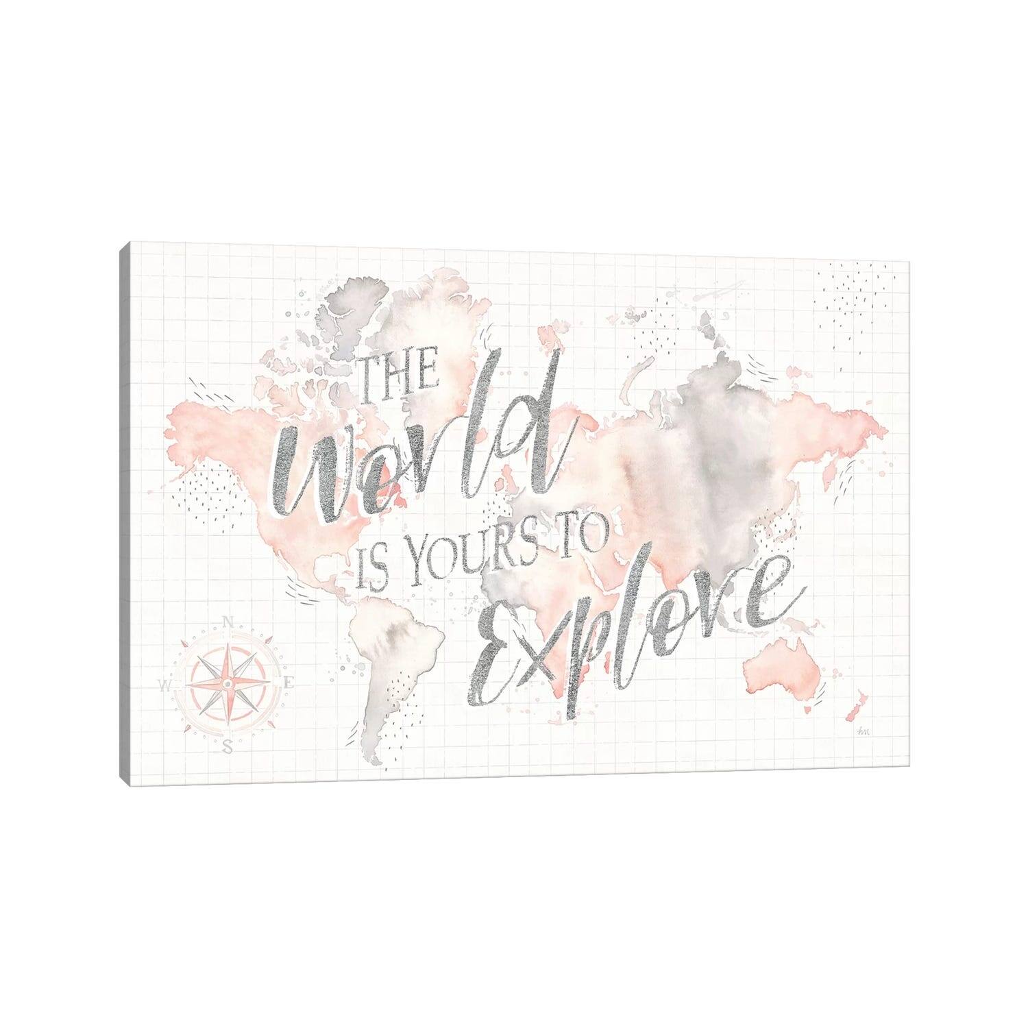 iCanvas "Wonderful World I" by Laura Marshall Canvas Print Bed Bath & Beyond 34211981